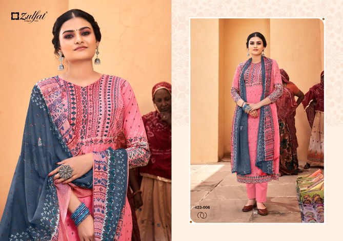 Zulfat Riyasat Heavy Cotton Fancy Festive Wear Designer Dress Material Collection